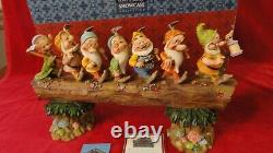Jim Shore Traditions Disney Retour à la maison - Les Sept Nains sur une bûche 4005434 Avec boîte