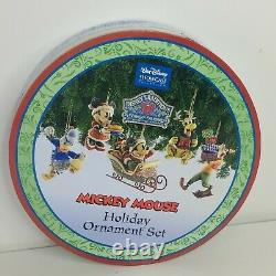 Jim Shore Traditions Mikey Mousse Holiday Ornament Set Retired Rare