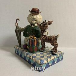 Jim Shore Traditions Rudolph & Sam The Snowman Figurine 4008339 Retraité 2007