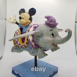 Jim Shore Volant Dumbo Ride Disney Traditions Éléphant Mickey Mouse Retraité