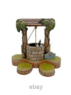 Jim Shore Walt Disney Showcase Base d'affichage Blanche-Neige 8 Wishing Well 4013987
