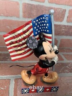 Jim Shore Walt Disney Showcase Mickey Mouse Old Glory #4032875 ENESCO American
<br/>	<br/> La gloire ancienne de Mickey Mouse de la collection Jim Shore Walt Disney Showcase #4032875 ENESCO American