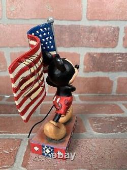 Jim Shore Walt Disney Showcase Mickey Mouse Old Glory #4032875 Enesco American