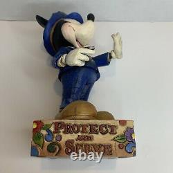 Jim Shore Walt Disney Traditions Mickey Mouse Protéger Et Servir #4007664 Enesco