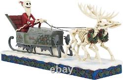 La figurine de Jack avec traîneau de Jim Shore Tim Burton's L'étrange Noël de Monsieur Jack