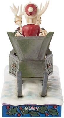 La figurine de Jack avec traîneau de Jim Shore Tim Burton's L'étrange Noël de Monsieur Jack