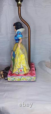 Lampe Blanche-Neige Jim Shore Disney Happy Endings 2005 Retirée avec Étiquette Sans Abat-jour