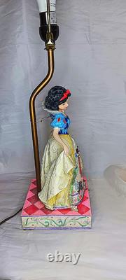 Lampe Blanche-Neige Jim Shore Disney Happy Endings 2005 Retirée avec Étiquette Sans Abat-jour