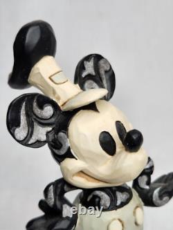 MIGNON Disney Jim Shore Showcase Steamboat Willie Mickey Mouse L'étiquette Originale