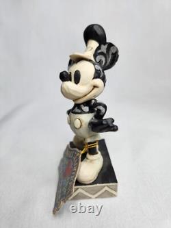 MIGNON Disney Jim Shore Showcase Steamboat Willie Mickey Mouse L'étiquette Originale