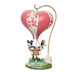 Mickey & Minnie Mouse L'amour Prend Le Vol Figure Jim Shore Nouveau Ballon D'air De Coeur