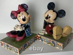 Mickey et Minnie Disney Traditions Jim Shore Serre-livres 4026094 Enesco Arrête-livre