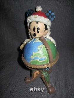 NIB Jim Shore Walt Disney Showcase Collection Ancien Père Noël Mickey figurine
