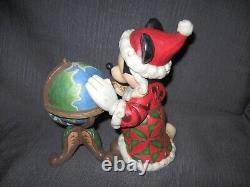 NIB Jim Shore Walt Disney Showcase Collection Ancien Père Noël Mickey figurine