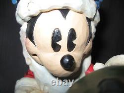 NIB Jim Shore Walt Disney Showcase Collection Ancien Père Noël Mickey figurine