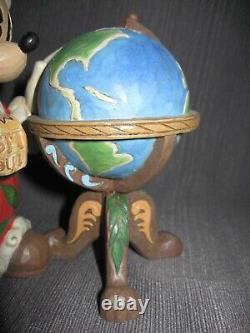 NIB Jim Shore Walt Disney Showcase Collection Ancien Père Noël Mickey figurine