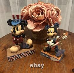 NOUVELLES Figurines Patriotiques Mickey Mouse de Jim Shore - Disney Traditions