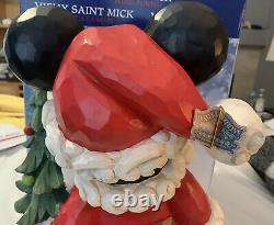Nouveau Disney Mickey Old St. Mick 17 Père Noël Peint À La Main
