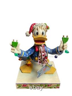 Nouveau Jim Shore Disney Traditions Donald Duck Débranché pour les Fêtes Emballage d'Origine