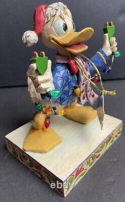 Nouveau Jim Shore Disney Traditions Donald Duck Débranché pour les Fêtes Emballage d'Origine