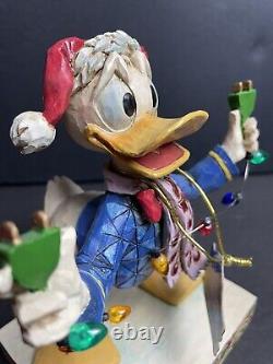 Nouveau Jim Shore Disney Traditions Donald Duck Débranché pour les Fêtes Emballage d'Origine