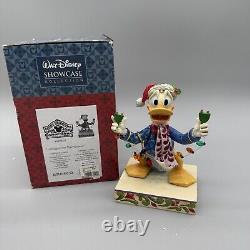 Nouveau Jim Shore Disney Traditions Donald Duck Débranché pour les Fêtes Emballage d'origine