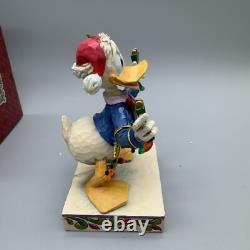 Nouveau Jim Shore Disney Traditions Donald Duck Débranché pour les Fêtes Emballage d'origine