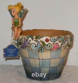 Nouveau Signé Jim Shore Disney Traditions Tink Flower Pot Tinker Bell 4013258