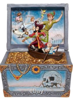 Nouveau Tableau de Traditions Disney Jim Shore : Trésors Éparpillés Peter Pan et Capitaine Crochet