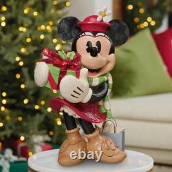 Nouvelles traditions Disney Enesco Jim Shore Minnie Mouse peinte pour les fêtes