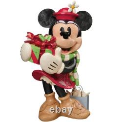 Nouvelles traditions Disney Enesco Jim Shore Minnie Mouse peinte pour les fêtes