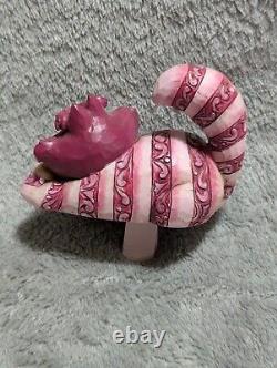 Porte-pot de fleurs Cheshire Cat d'occasion avec boîte Jim Shore Enesco Disney Traditions