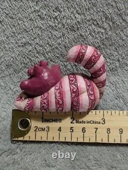 Porte-pot de fleurs Cheshire Cat d'occasion avec boîte Jim Shore Enesco Disney Traditions