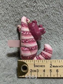 Porte-pot de fleurs Cheshire Cat d'occasion avec boîte Jim Shore Enesco Disney Traditions