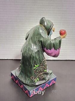 RARE Jim Shore Disney Traditions Blanche Neige SORCIÈRE PRENDRE UNE BITE Enesco avec boîte