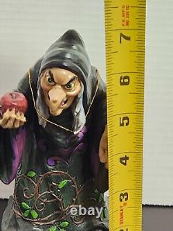 RARE Jim Shore Disney Traditions Blanche Neige SORCIÈRE PRENDRE UNE BITE Enesco avec boîte