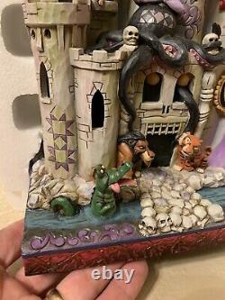 Rare Disney Jim Shore Halloween Villains Tower Of Fright Maléfique Ursula Mib