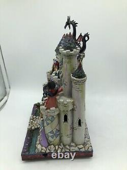 Rare Disney Jim Shore Halloween Villains Tower Of Fright Maléfique Ursula Mib