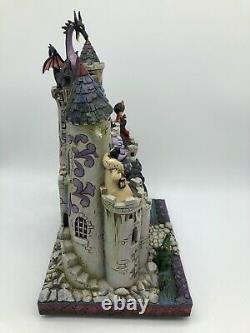 Rare Disney Jim Shore Halloween Villains Tower Of Fright Maléfique Ursula Mib