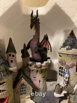 Rare Disney Jim Shore Halloween Villains Tower Of Fright Maléfique Ursula Mib