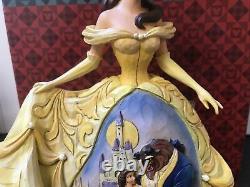 Rare Disney Traditions Belle/beauté Et L'enchantement Bête-lune 9.5 Enesco