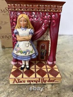 Rare Jim Shore Disney Alice Au Pays Des Merveilles Lapin Trouvé Wonderland Ouvert Porte