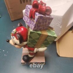 SANTA MICKEY PRÉSENTE Figurine Disney Traditions Jim Shore VIENT VIEUX ST. MICK