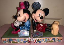 Serre-livres Jim Shore Mickey et Minnie Disney Traditions-Enesco d’occasion sans boîte