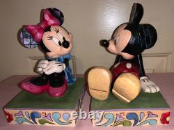 Serre-livres Jim Shore Mickey et Minnie Disney Traditions-Enesco d’occasion sans boîte