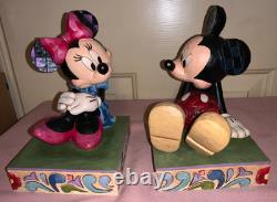 Serre-livres Jim Shore Mickey et Minnie Disney Traditions-Enesco d’occasion sans boîte