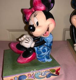 Serre-livres Jim Shore Mickey et Minnie Disney Traditions-Enesco d’occasion sans boîte