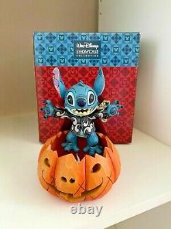 Super Rare Disney Tradition Stitch Pumpkin Happy Halloween Lumières Up 6