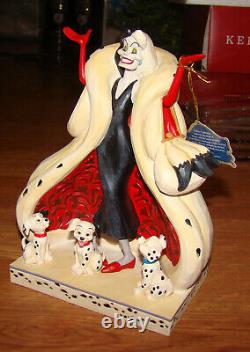 Tradition Disney Jim Shore Les 101 Dalmatiens Le MIGNON et LE CRUEL (6005970) Cruella