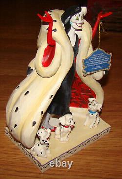 Tradition Disney Jim Shore Les 101 Dalmatiens Le MIGNON et LE CRUEL (6005970) Cruella